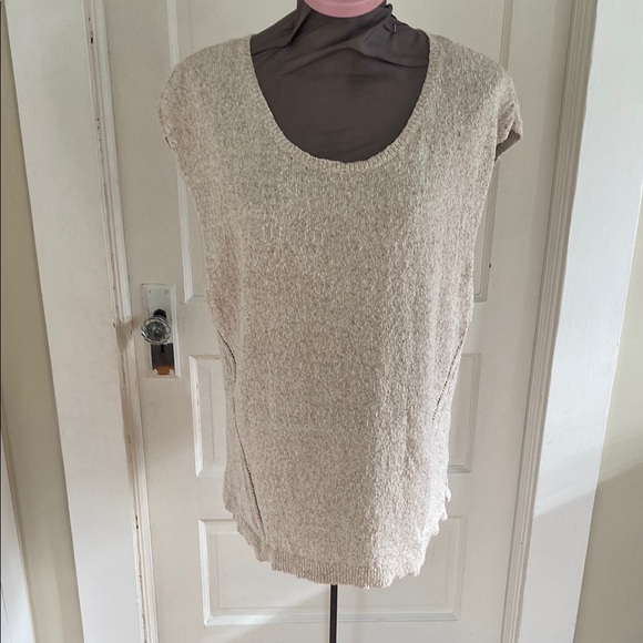 J. Jill Tops - PureJill‎ Oatmeal Sleeveless Cotton Sweater XL